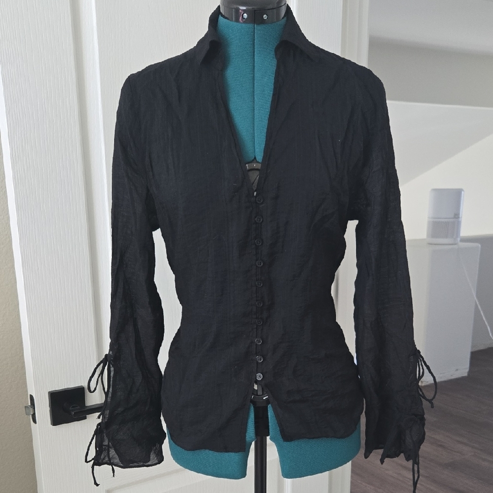 Express Black Button Down Shirt